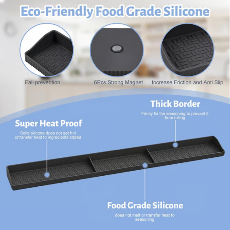 Repisas Magnéticas de Silicona para Cocina