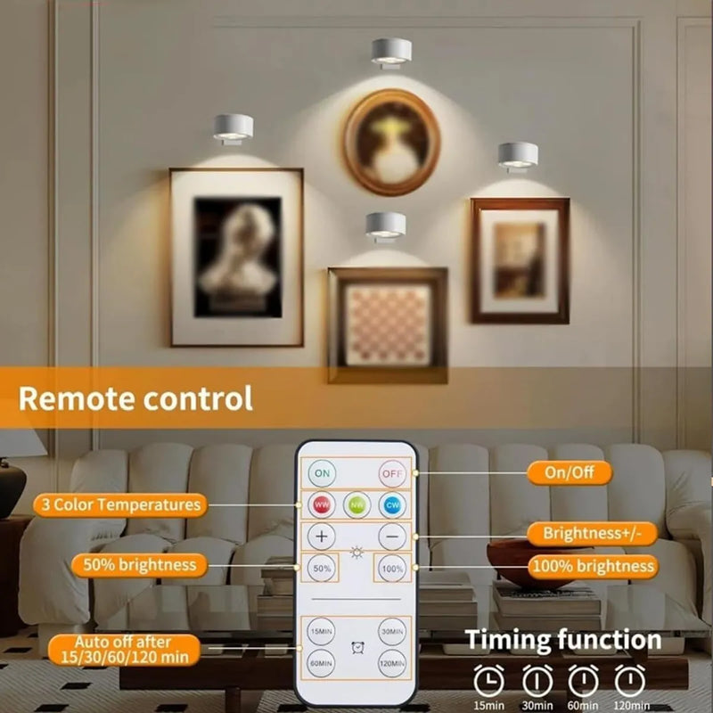 Lámpara LED Magnética Recargable Portátil